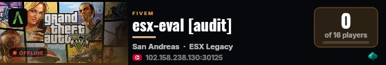 esx-eval [audit] live status badge