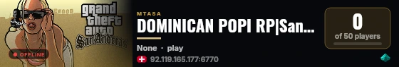DOMINICAN POPI RP|Santo Domingo|Ganga|Policia|Mecanico live status badge