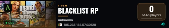 BLACKLIST RP live status badge