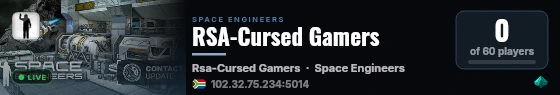 RSA-Cursed Gamers live status badge