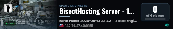 BisectHosting Server - 169336bb live status badge