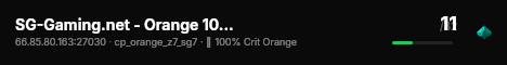 SG-Gaming.net - Orange 100% Crits! live status badge