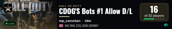 CDOG'S Bots #1 Allow D/L live status badge
