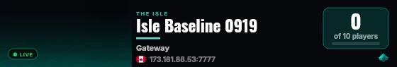 Johns Friends Isle live status badge