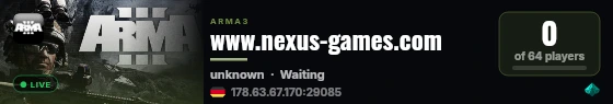 www.nexus-games.com live status badge