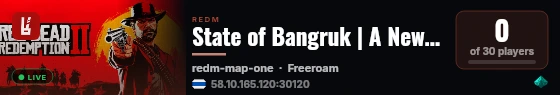 State of Bangruk | A New Life in the Old Town live status badge