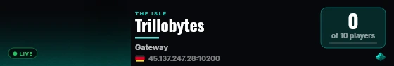 Trillobytes live status badge
