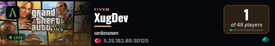 XugDev live status badge