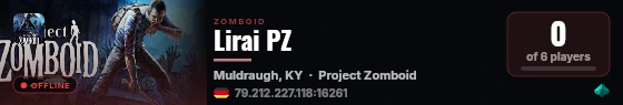 Lirai PZ live status badge
