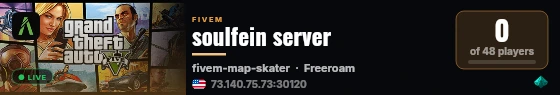 soulfein server live status badge