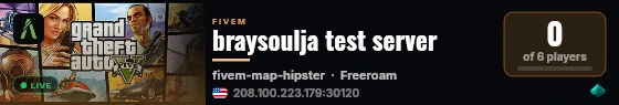 braysoulja test server live status badge
