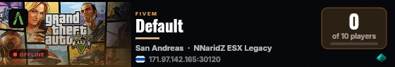 Default live status badge