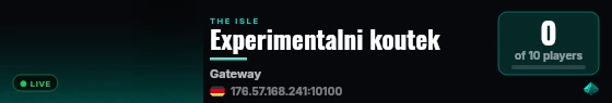 Experimentalni koutek live status badge