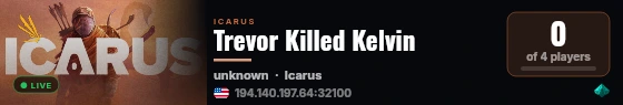 Trevor Killed Kelvin live status badge