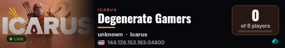 Degenerate Gamers live status badge