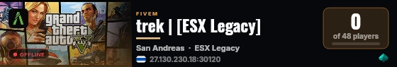 trek | [ESX Legacy] live status badge