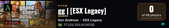 gg | [ESX Legacy] live status badge