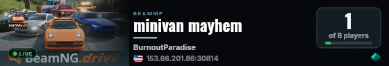 minivan mayhem live status badge