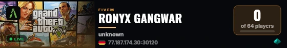 RONYX GANGWAR live status badge