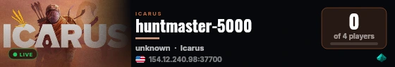 huntmaster-5000 live status badge