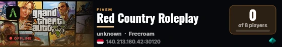 Red Country Roleplay live status badge