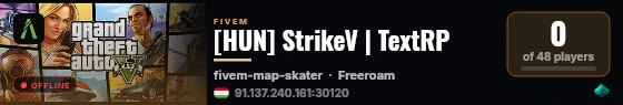 [HUN] StrikeV | TextRP live status badge