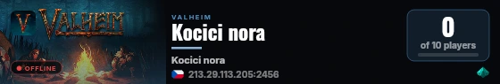 Kocici nora live status badge