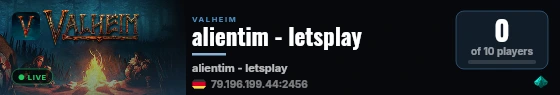 alientim - letsplay live status badge