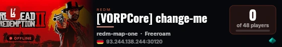[VORPCore] change-me live status badge