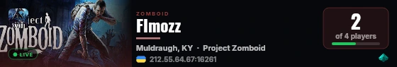 FImozz live status badge