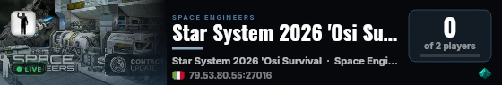 Star System 2026 'Osi Survival live status badge