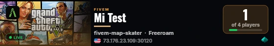Mi Test live status badge