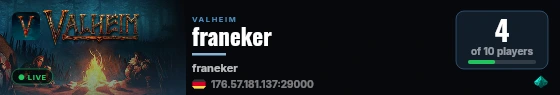 franeker live status badge