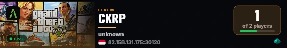 CKRP live status badge