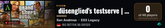  düsenglied's testserve | [ESX Legacy] live status badge