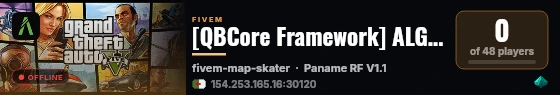 [QBCore Framework] ALG1MTK live status badge