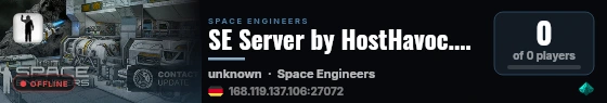 SE Server by HostHavoc.com live status badge