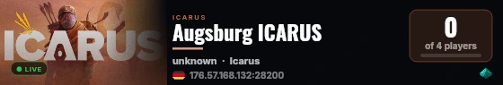 Augsburg ICARUS live status badge