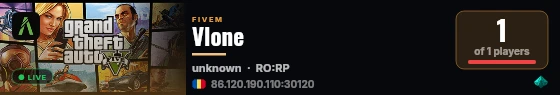 Vlone live status badge