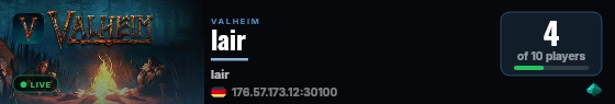 lair live status badge
