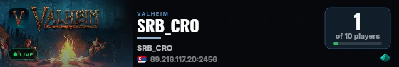 SRB_CRO live status badge