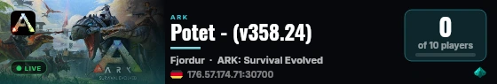 Potet - (v358.24) live status badge