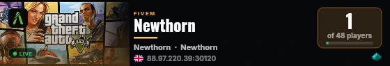 Newthorn live status badge