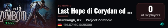 Last Hope di Corydan ed Elektra live status badge