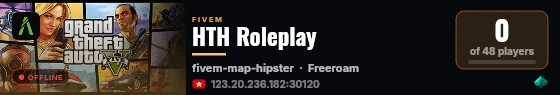 HTH Roleplay live status badge