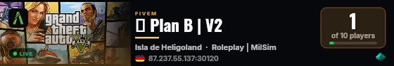 ♠ Plan B | V2 live status badge