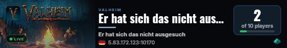 Er hat sich das nicht ausgesucht live status badge