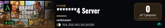 *******4 Server live status badge