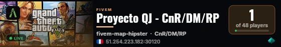 Proyecto QJ - CnR/DM/RP live status badge