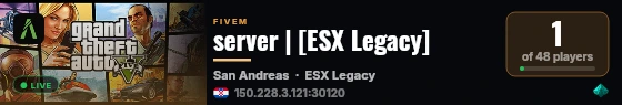 server | [ESX Legacy] live status badge
